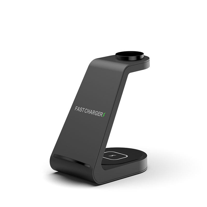 New vertical wireless charging three in one mobile phone holder for Apple 14 watch headset 15W multi in one charging