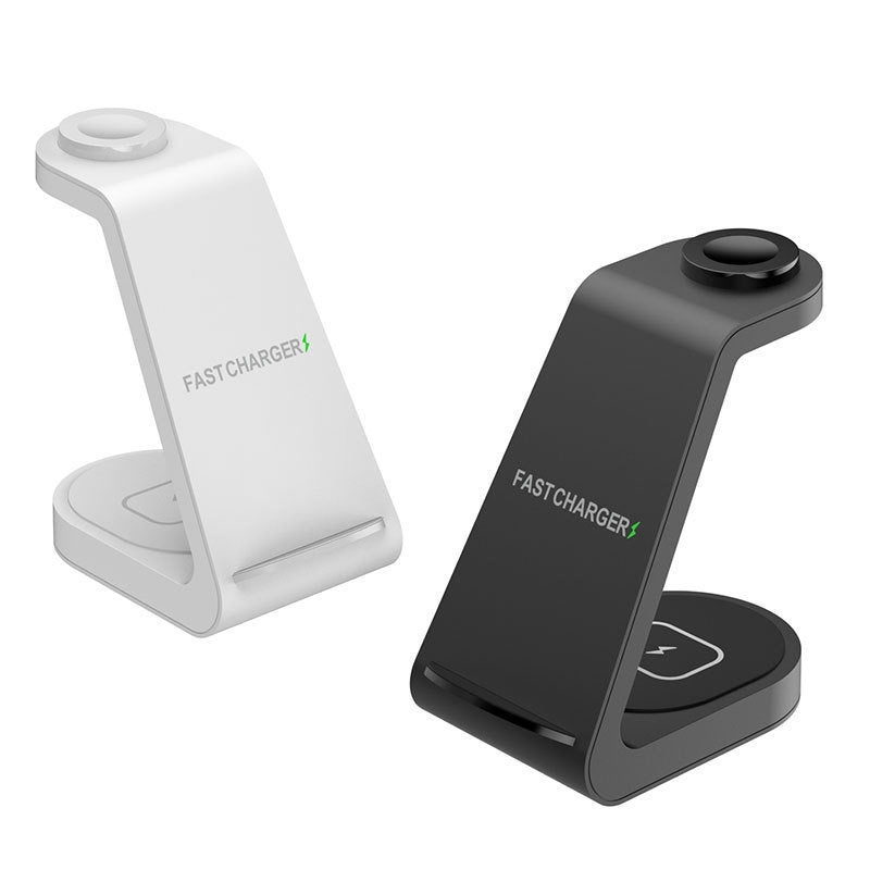 New vertical wireless charging three in one mobile phone holder for Apple 14 watch headset 15W multi in one charging
